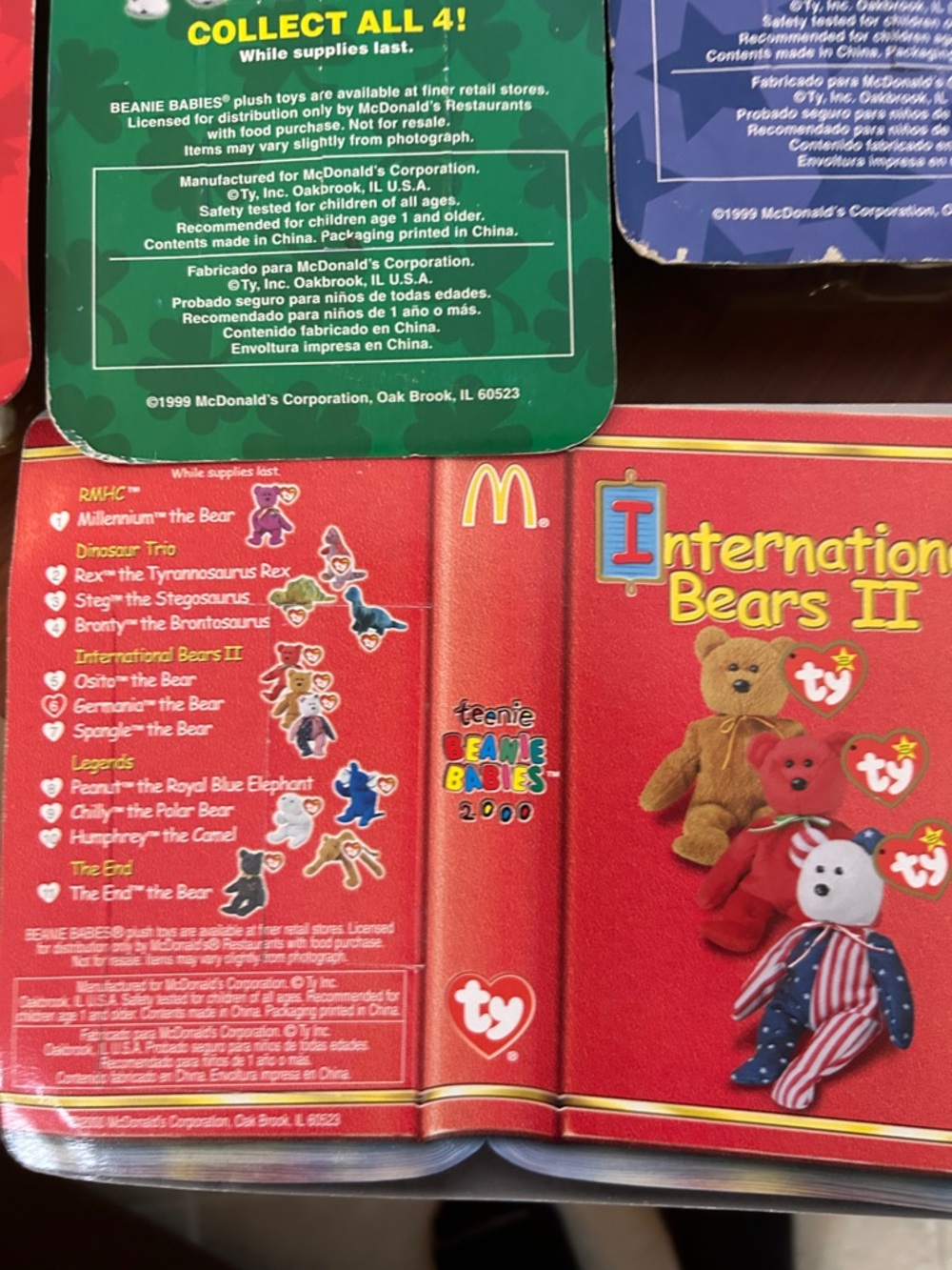 Ty Vintage International Bears Collectible Toy Pack Bundle NIB Y2K - Picture 13 of 13